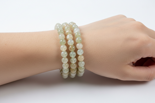 Groene maansteen armband 8mm