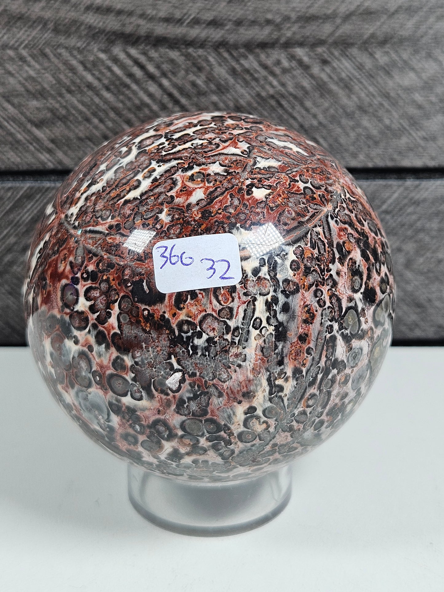 Luipaard Jaspis bol 360 gram