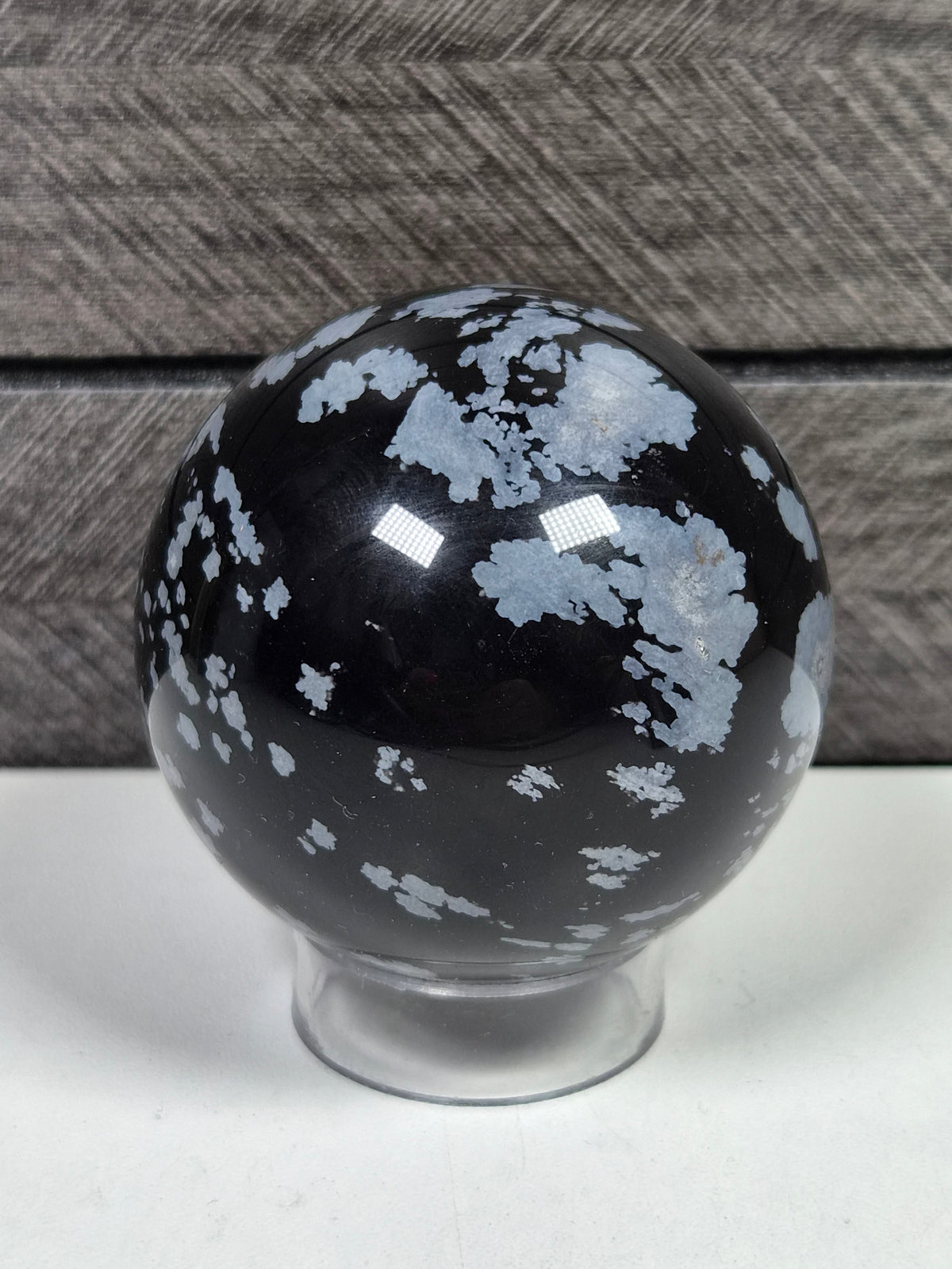 Sneeuwvlok obsidiaan bol 218 gram