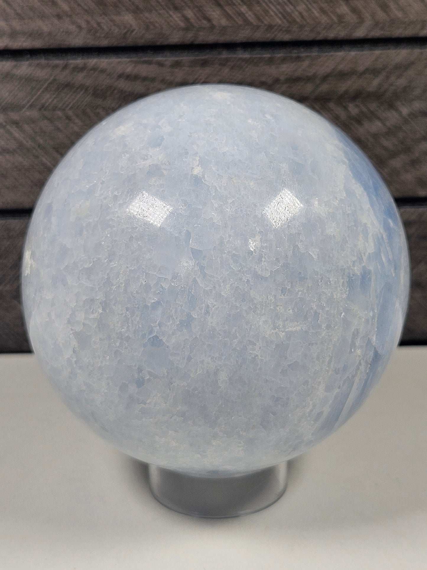 Blauwe calciet bol 824 gram