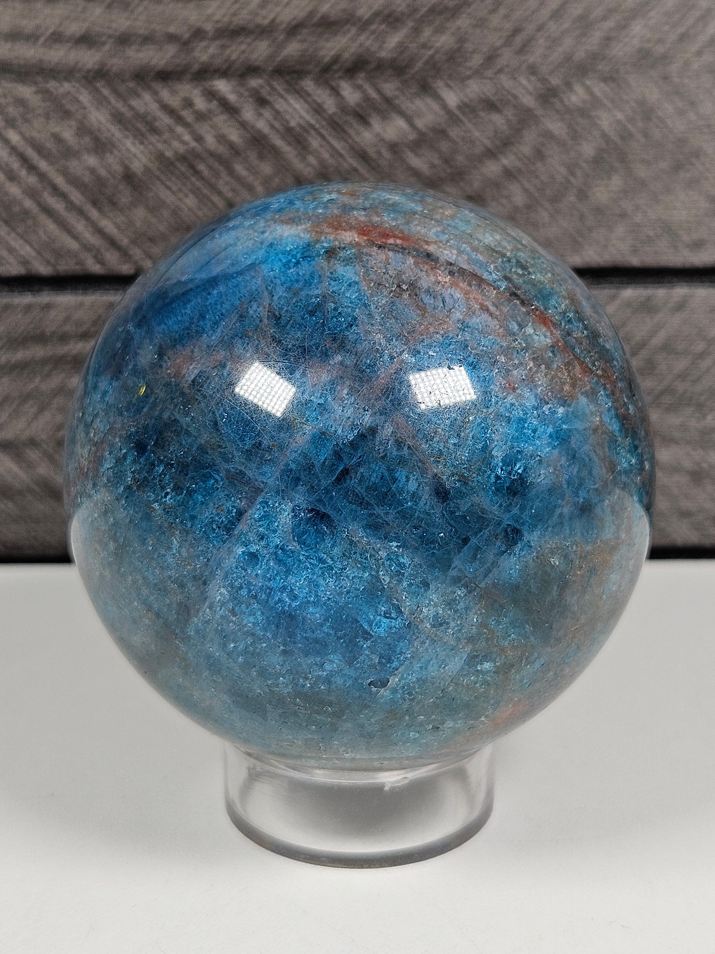 Blauwe apatiet bol 440 gram