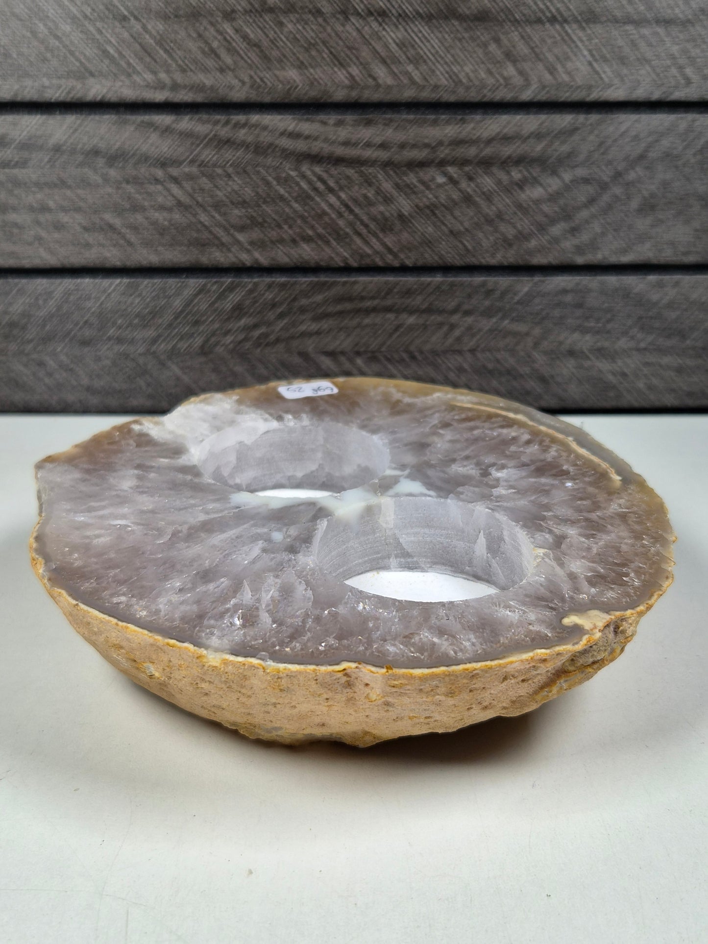 Agaat Dubbele Waxinelichthouder 698 gram