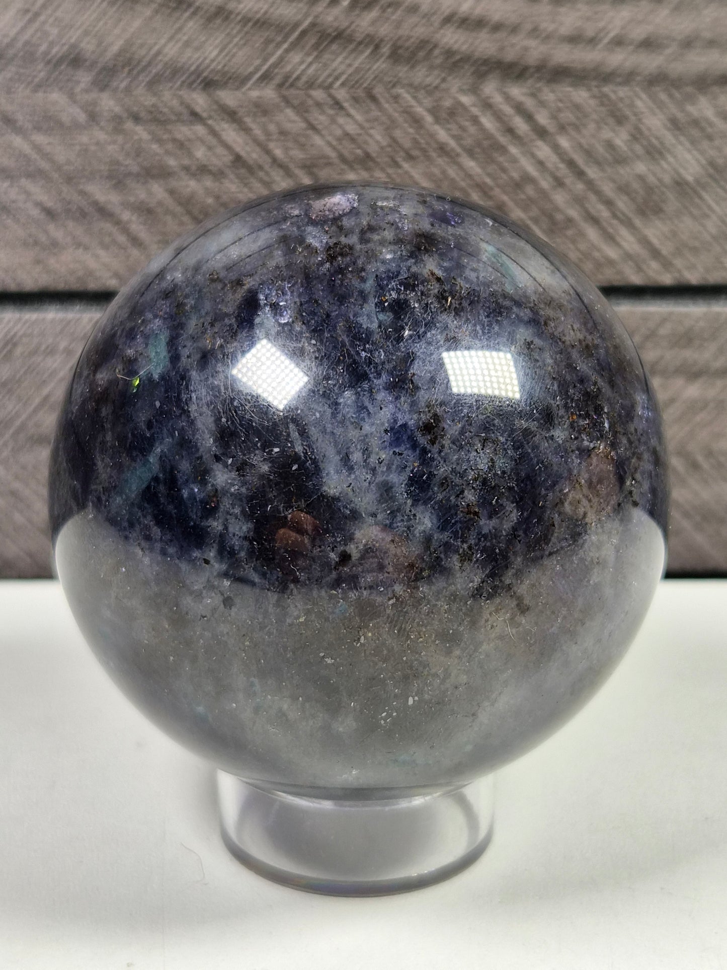 Cordieriet/Blauwe Apatiet bol 394 gram