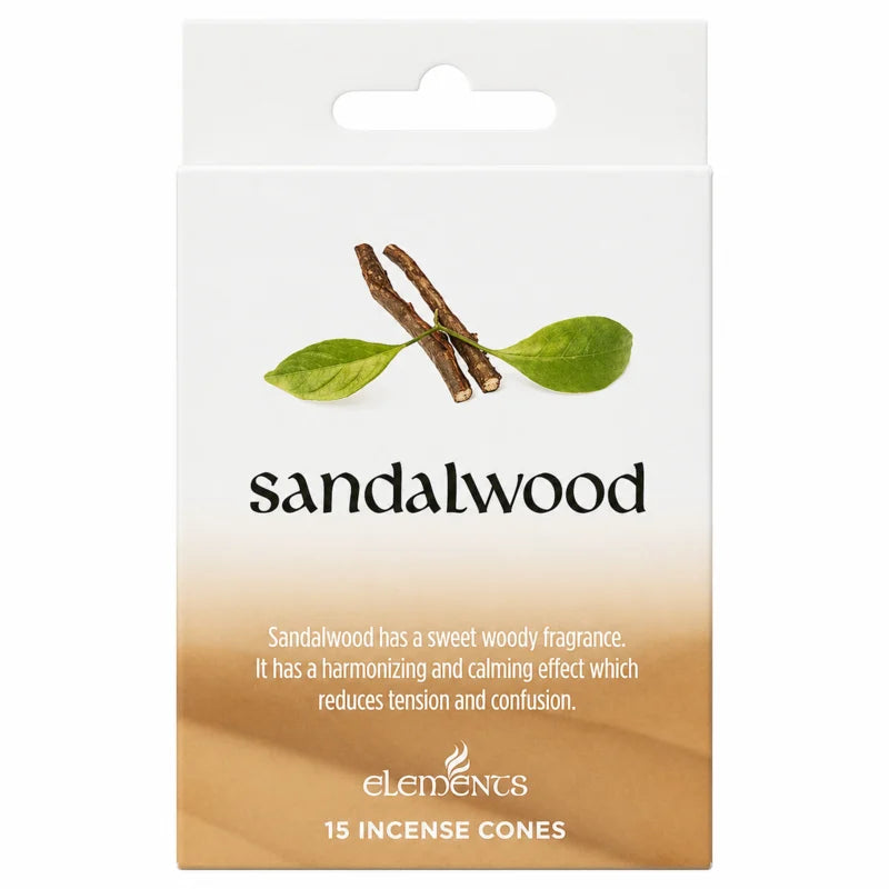 Elements Wierookkegels Sandelhout