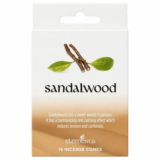 Elements Wierookkegels Sandelhout