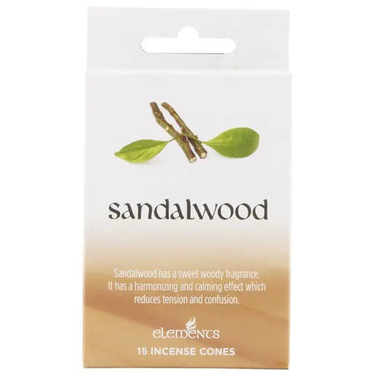 Elements Wierookkegels Sandelhout