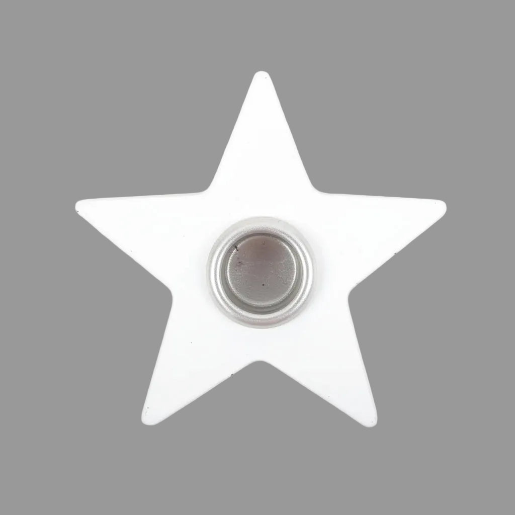 Spell Candle Houder Ster Wit