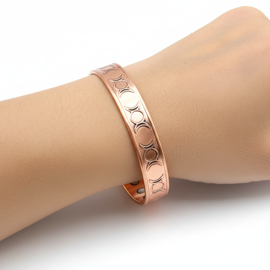 Koperen Armband Triple Moon