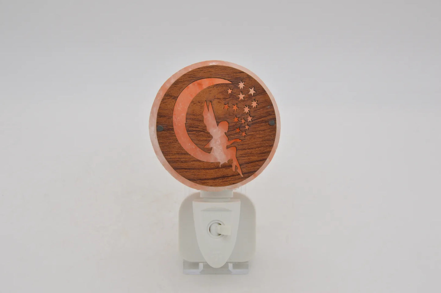 LED Zoutnachtlampje 3D Fee in de maan